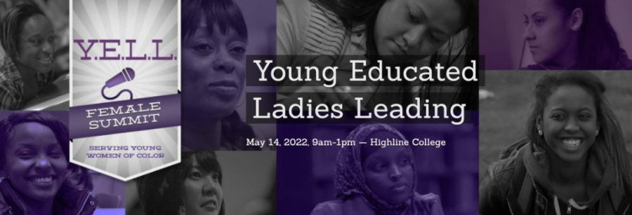young educated ladies leading poster