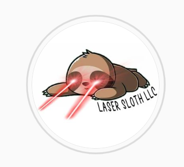laser sloth logo