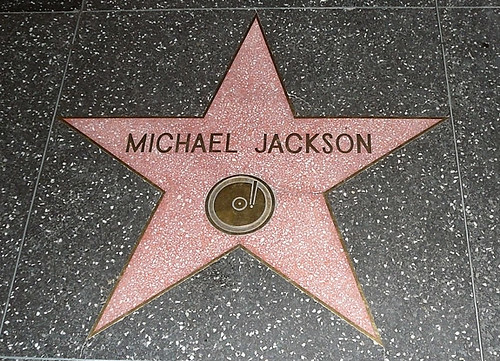 picture of Michael Jacksons walk of fame star