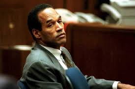 O.J. Simpson Sitting in Courtroom during Murder Trial in 1995