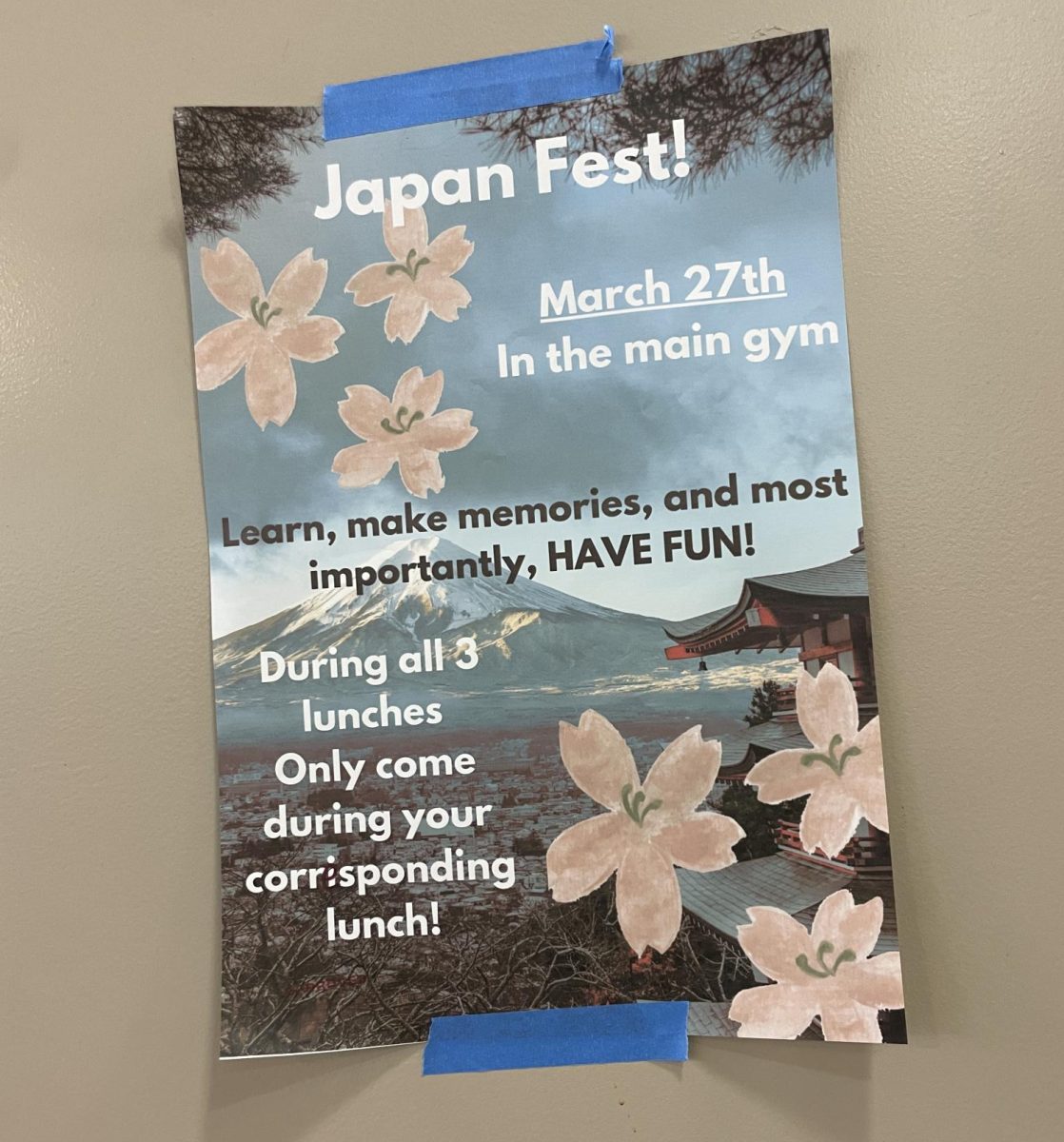 Japan Fest Advertisement made by our very own photo manager, Ja'Maree Holmes