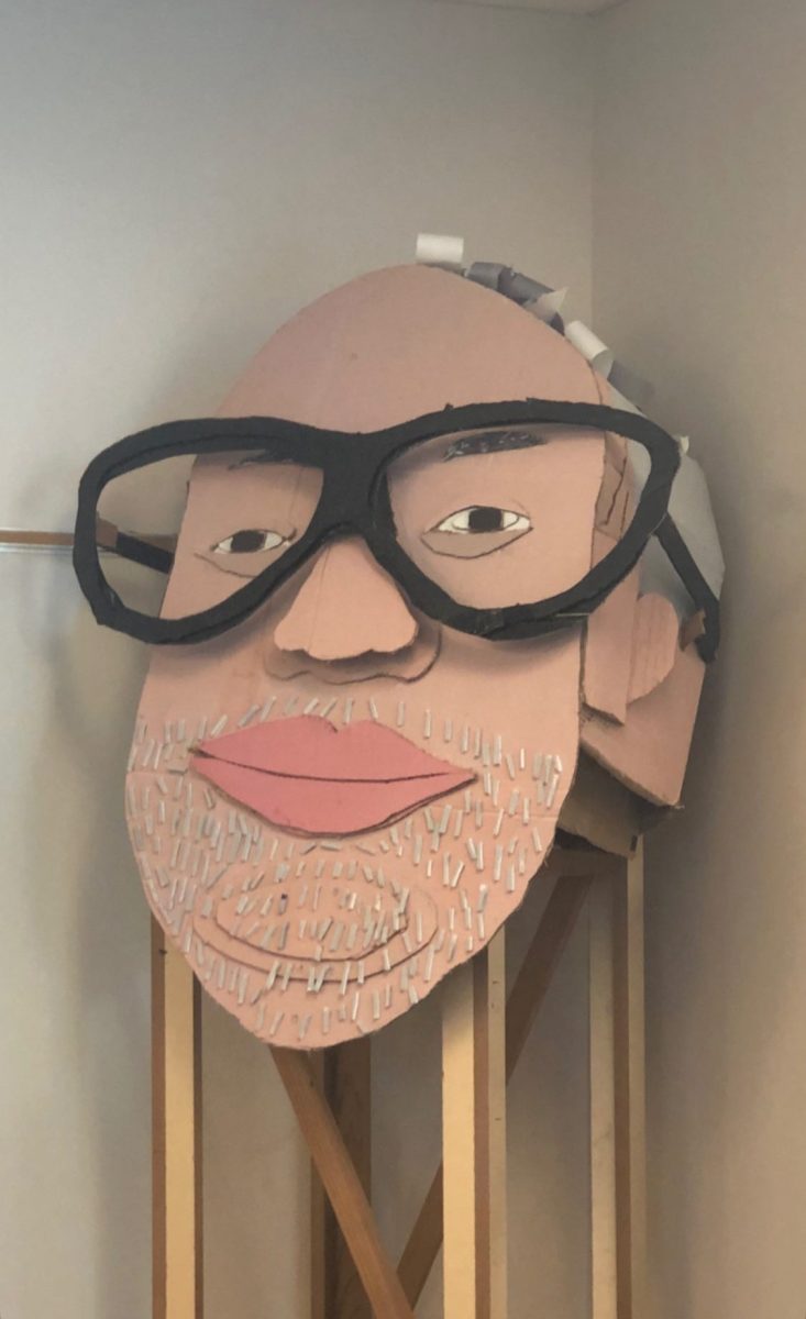 Mr. Hughes' art class creates "big heads" as an art project. The goal is to as closely resemble the teacher as possible. Do you think they captured the esses of Mr. Shultis? 