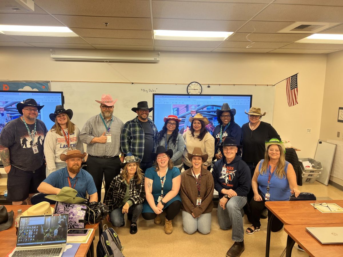 Cowboy Monday spirit takes over the teacher's lounge!